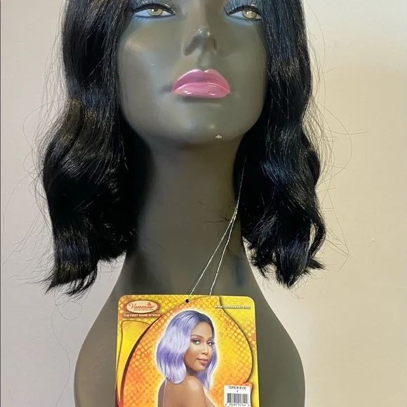 Tops M EVIE Lace front wig JETBLACK 1 - Picture 8 of 10